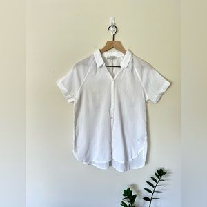 Madewell Sheer Button Up Top